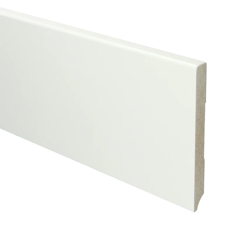 MDF Moderne Plint 120x12 RAL 9016 Verkeerswit 15950 Exclusieve Aanbieding